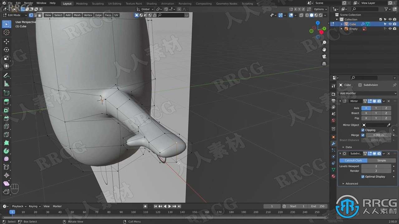 【中文字幕】Blender动物模型建模实例制作视频教程