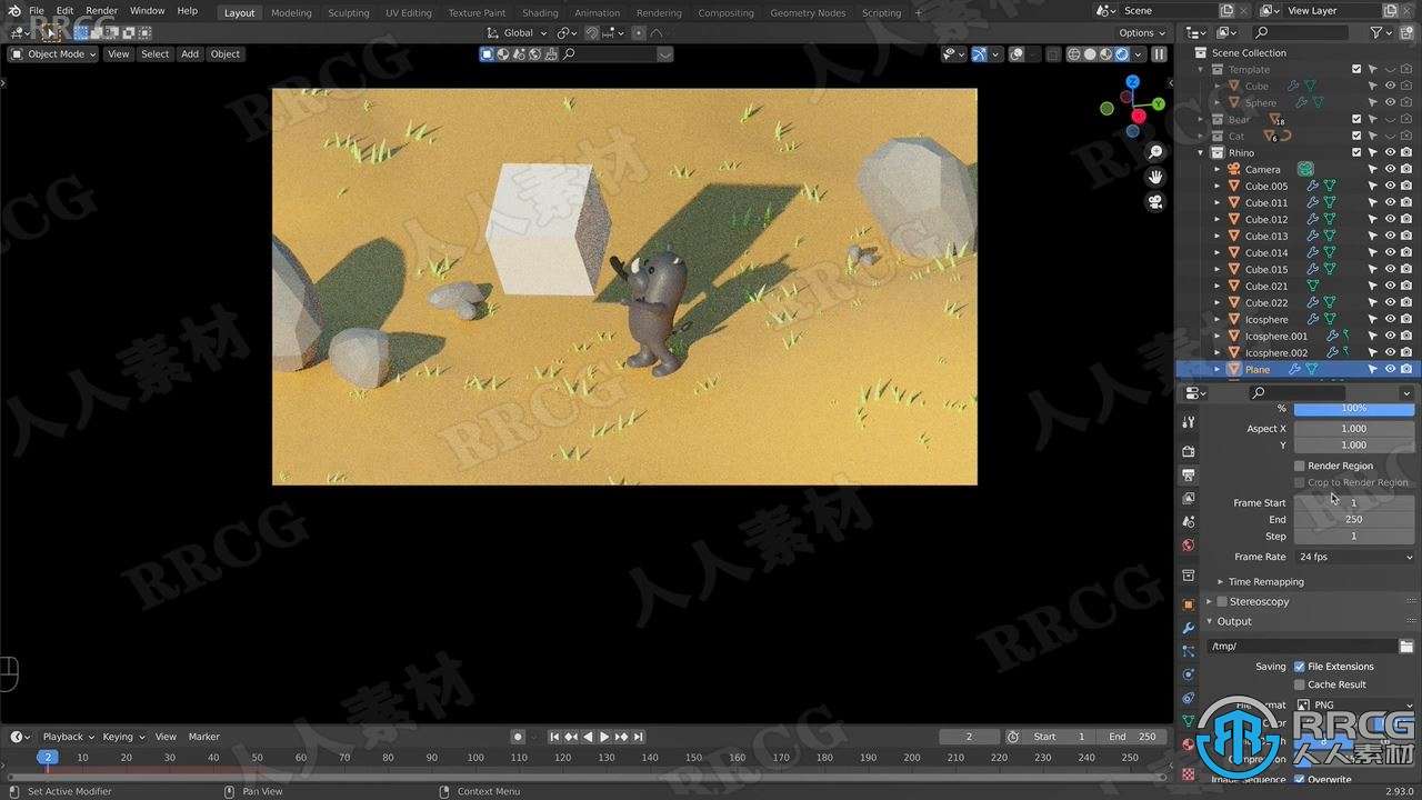 【中文字幕】Blender动物模型建模实例制作视频教程