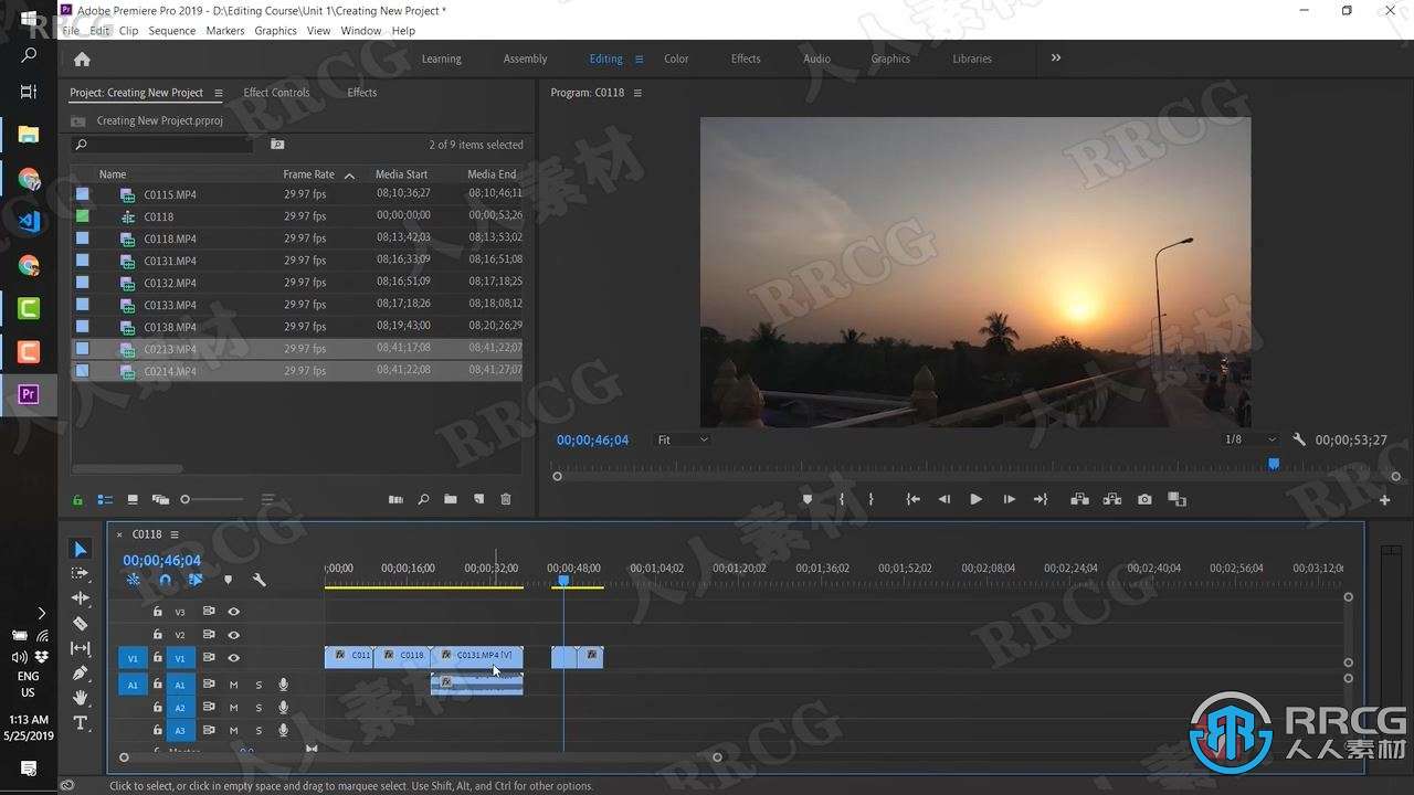 Premiere Pro 2021视频编辑基础技能训练视频教程