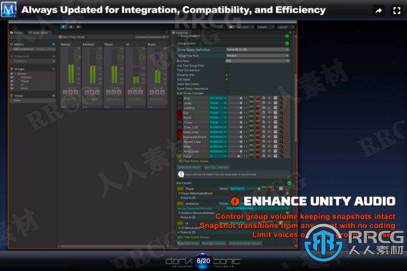 多人玩家音频音效效果工具Unity游戏素材资源