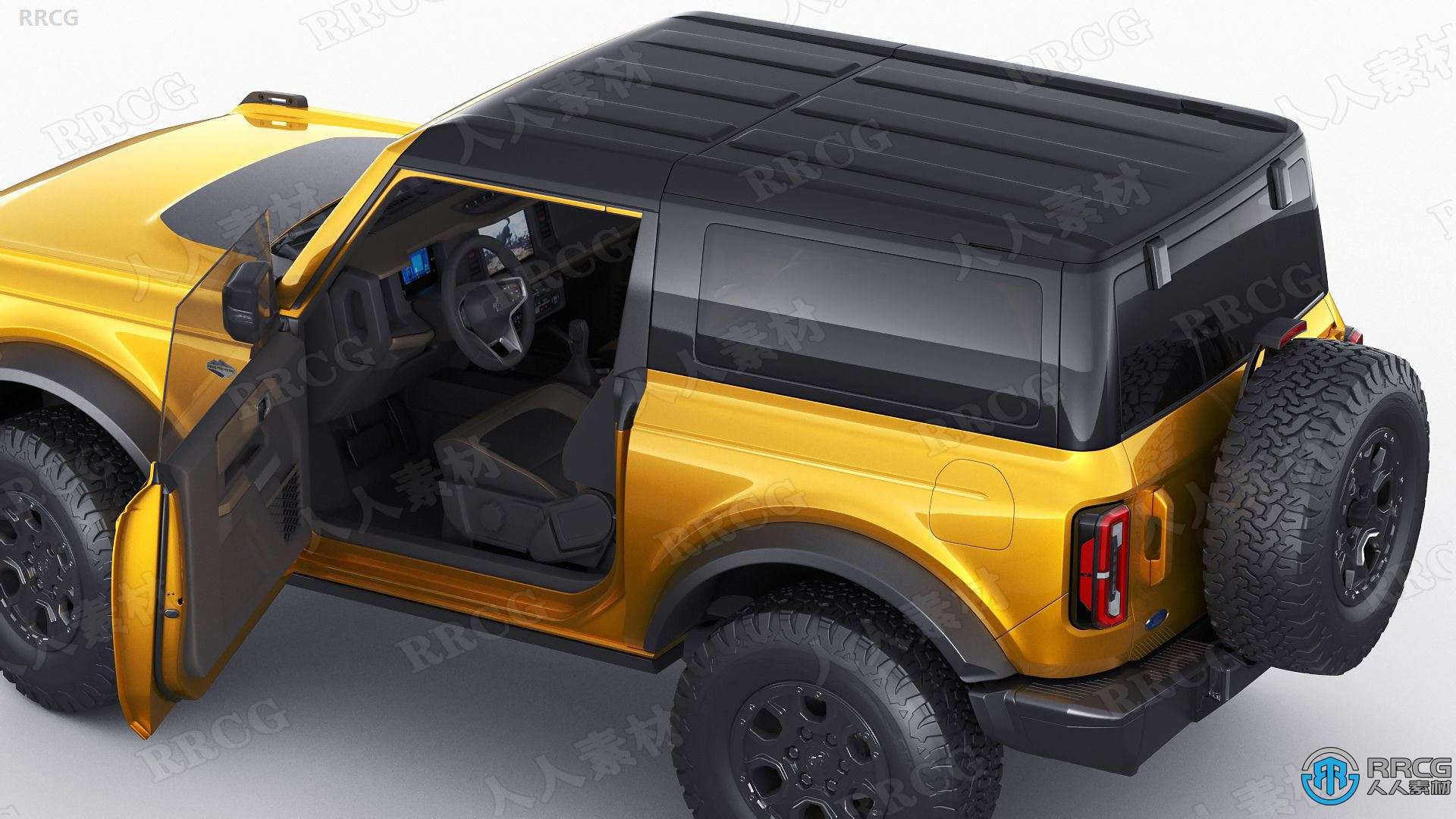 福特烈马越野吉普车Ford Bronco SUV汽车3D模型合集