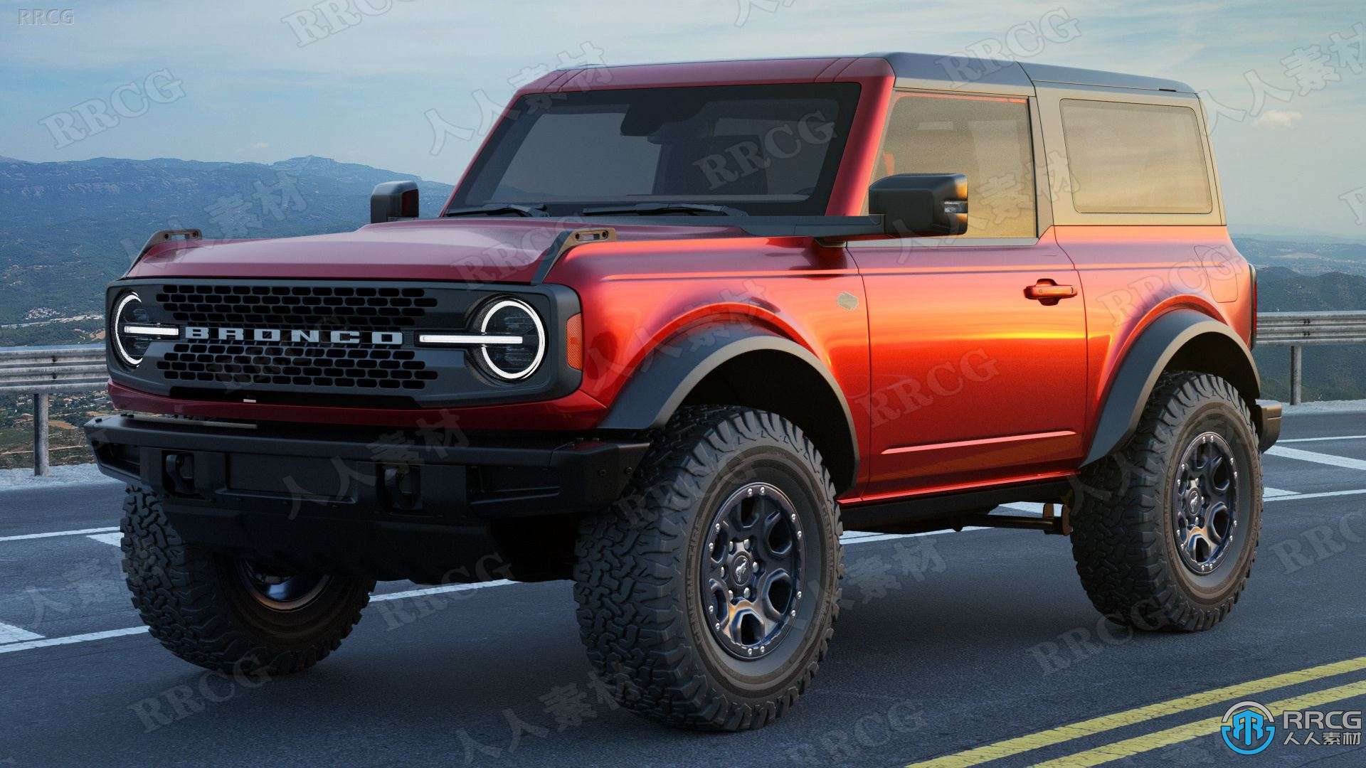 福特烈马越野吉普车Ford Bronco SUV汽车3D模型合集