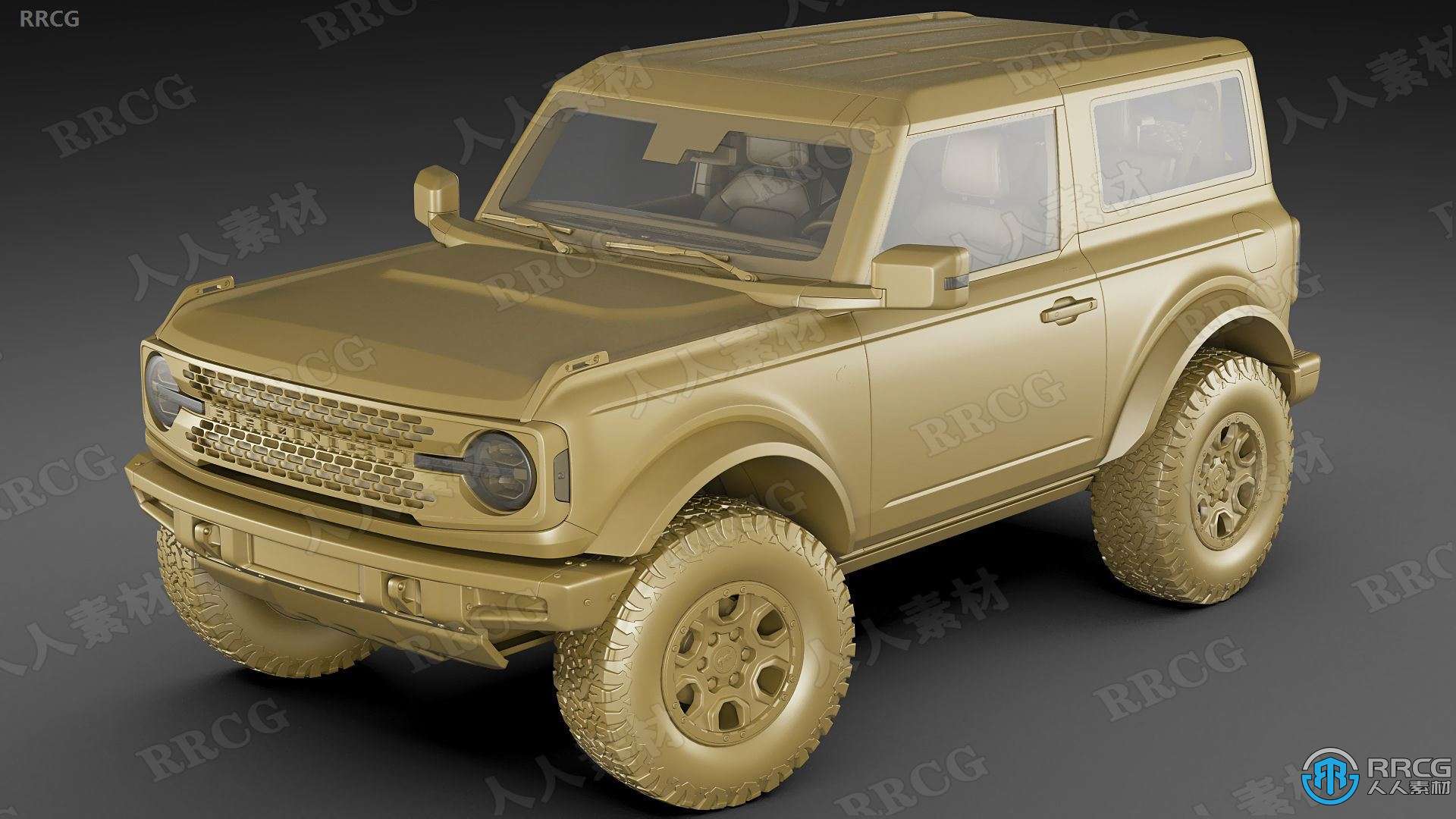 福特烈马越野吉普车Ford Bronco SUV汽车3D模型合集