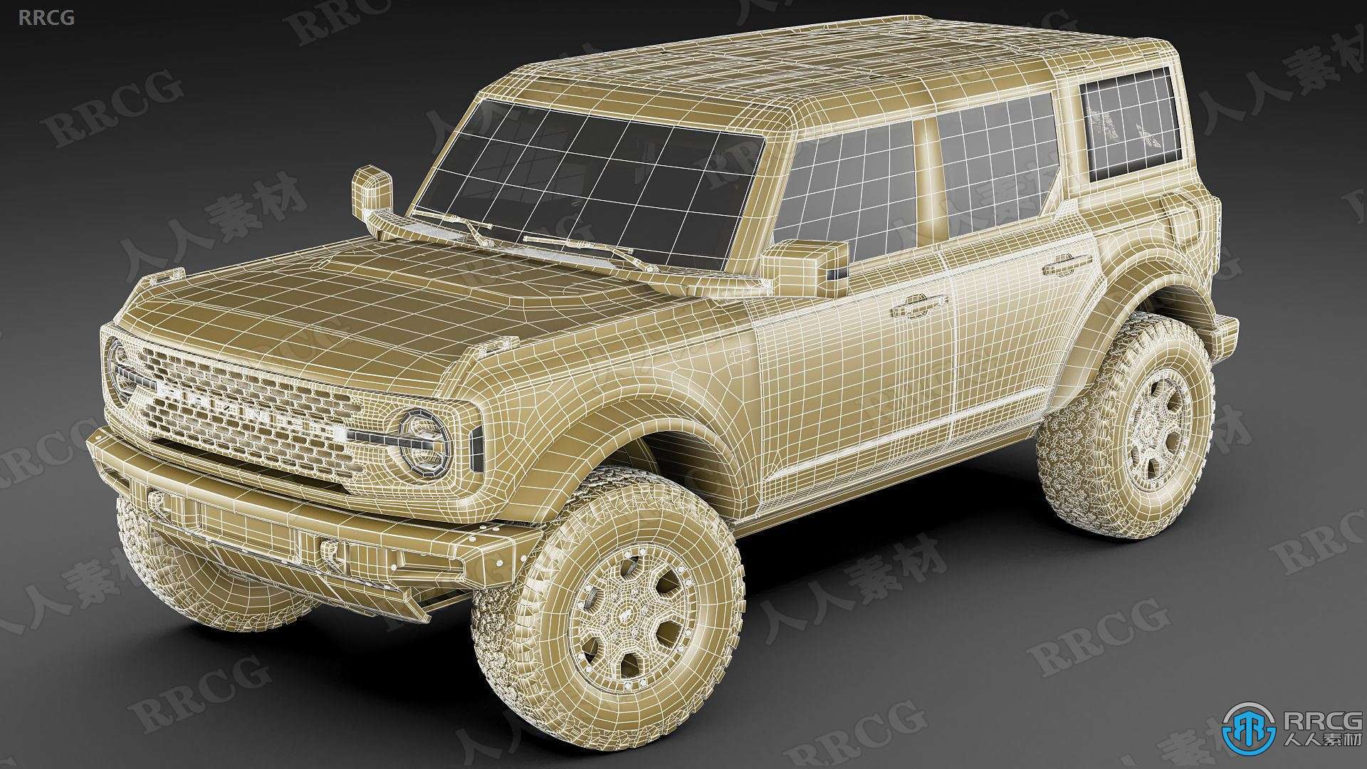 福特烈马越野吉普车Ford Bronco SUV汽车3D模型合集