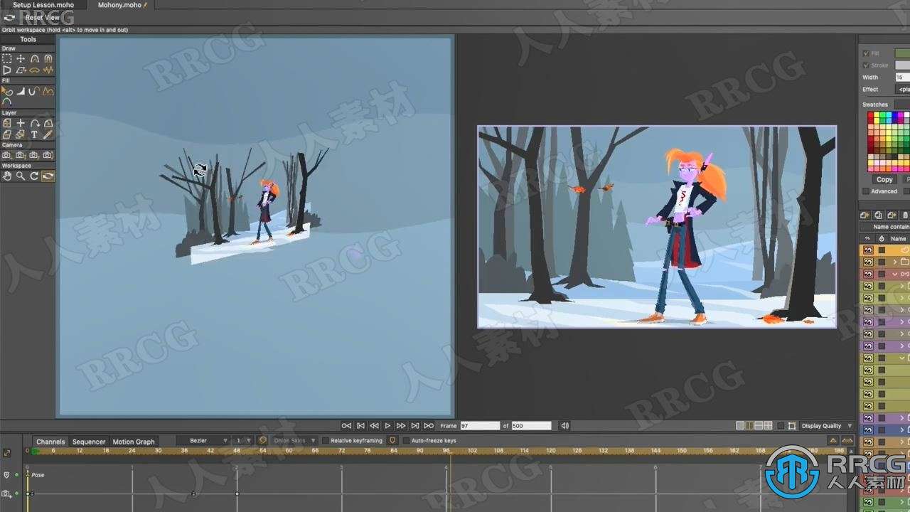 Moho Pro 2D动画全面核心技术训练视频教程