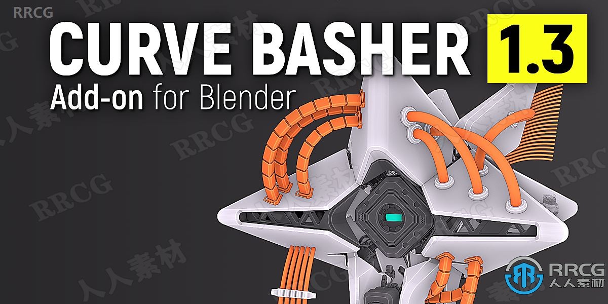 Curve Basher曲线生成器Blender插件V1.3版