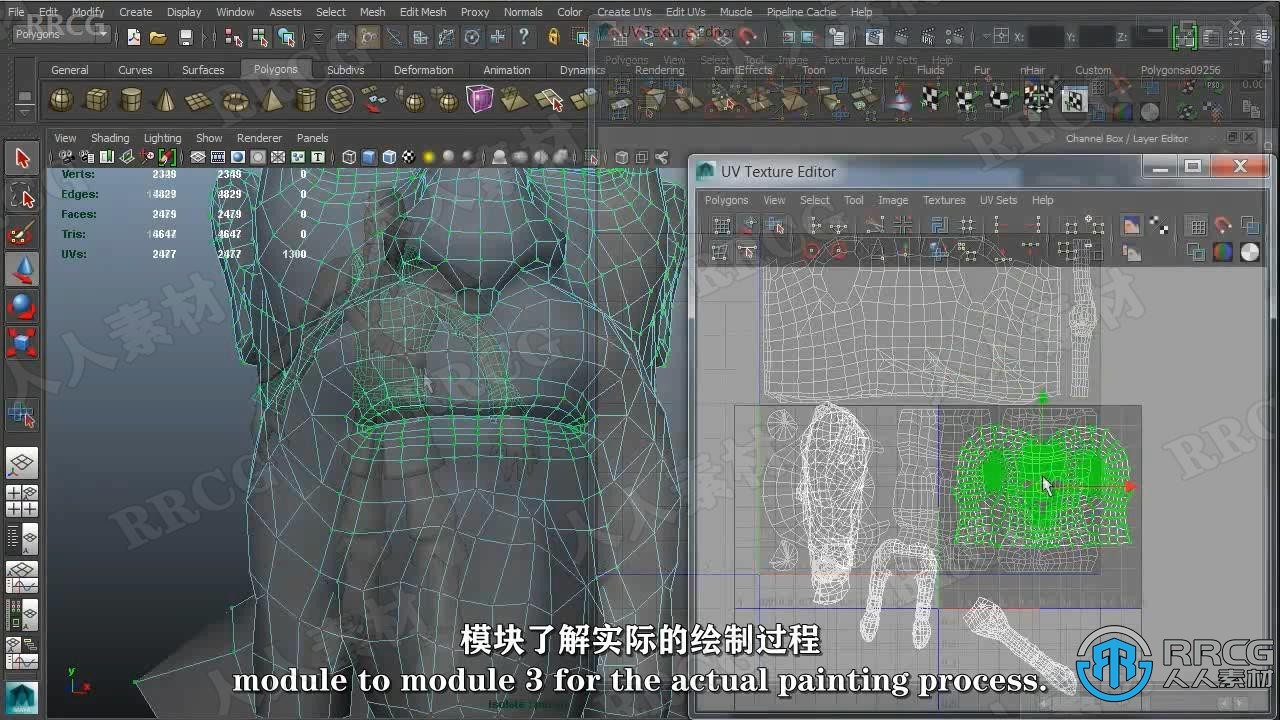 【中文字幕】3DCoat游戏角色纹理贴图与unwrap制作技术视频教程