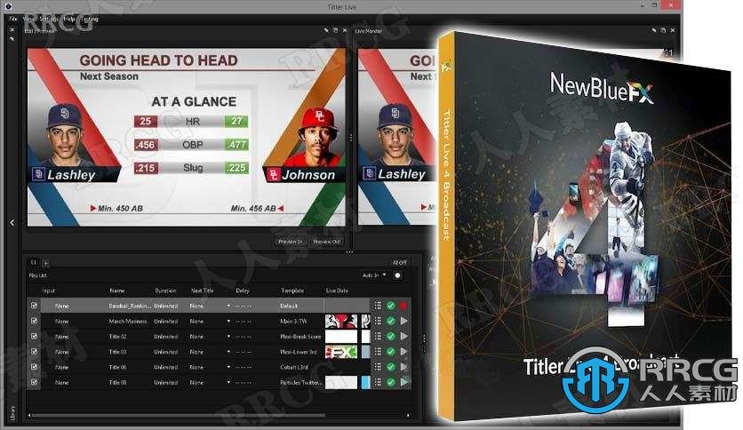 Titler Live 4 Broadcast广播电视栏目包装直播软件V4.2.210811版