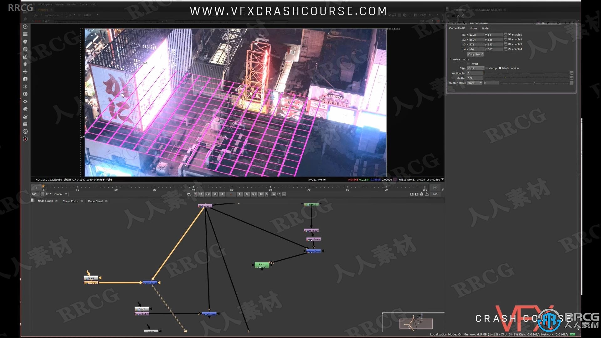 VFX影视特效技术速成班训练视频教程