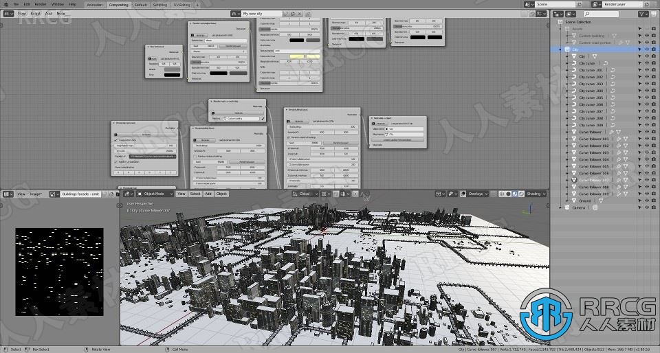 SceneCity城市建筑景观场景Blender插件V1.9.1版