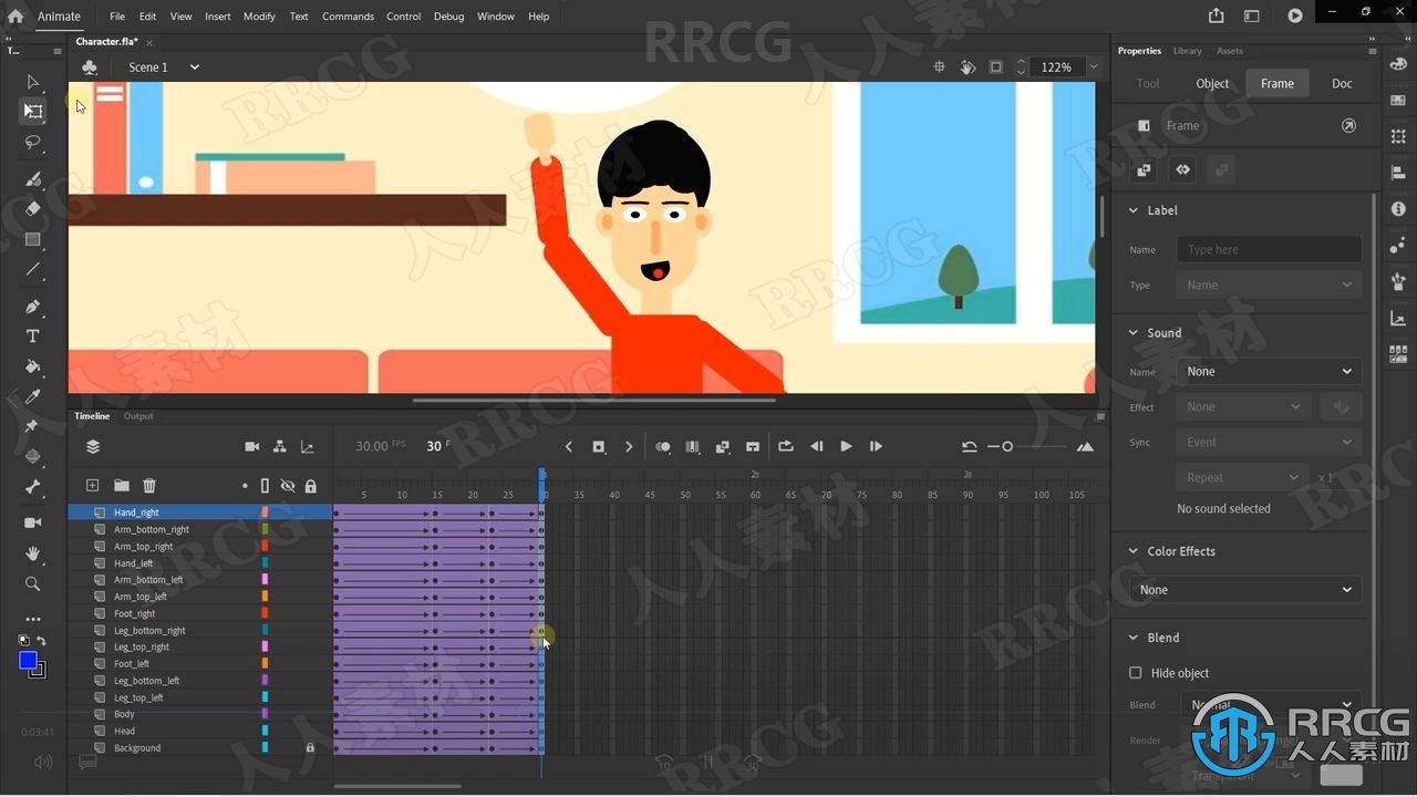 Adobe Animate初学者创建矢量角色图形动画视频教程