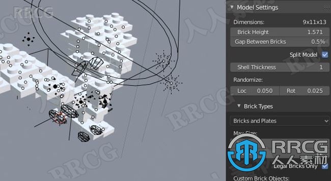 Mecabricks Lego乐高积木零件Blender插件V1.5版