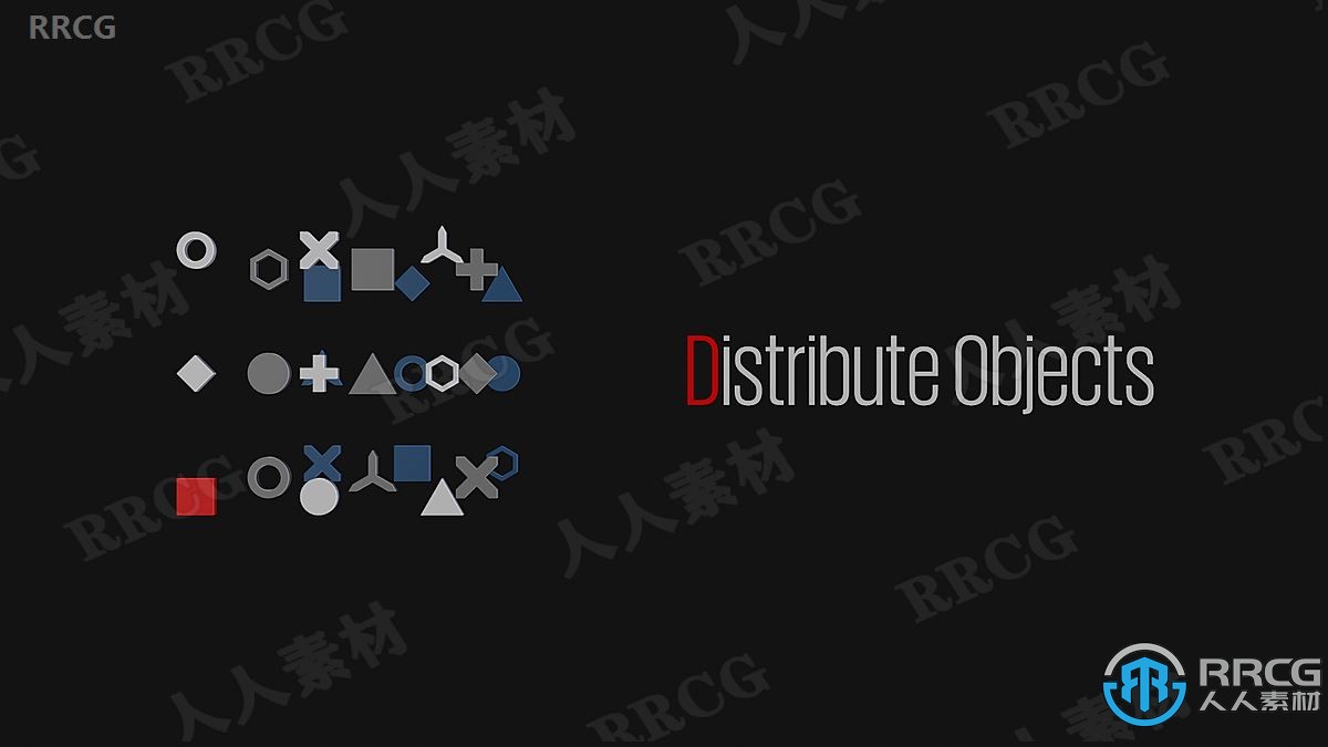 Distribute Objects addon阵列排列Blender插件V1.00版