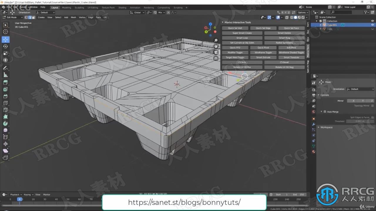 Blender和Marmoset军事游戏素材资产完整制作视频教程