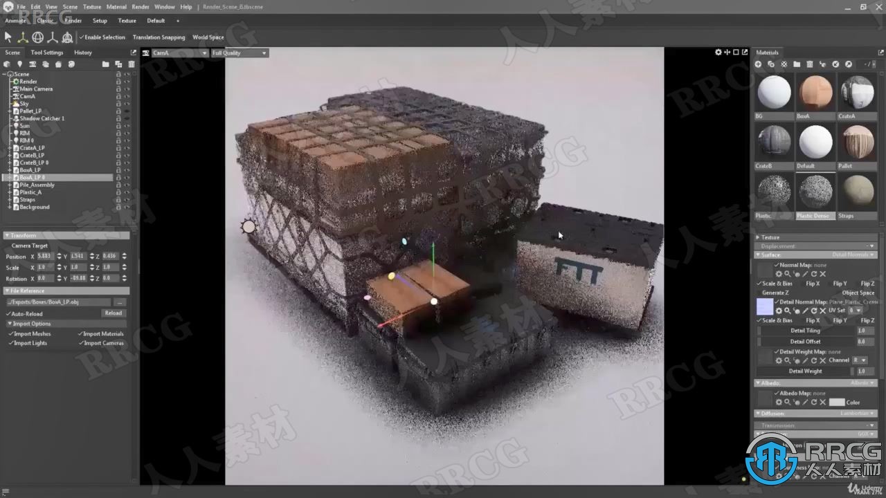 Blender和Marmoset军事游戏素材资产完整制作视频教程