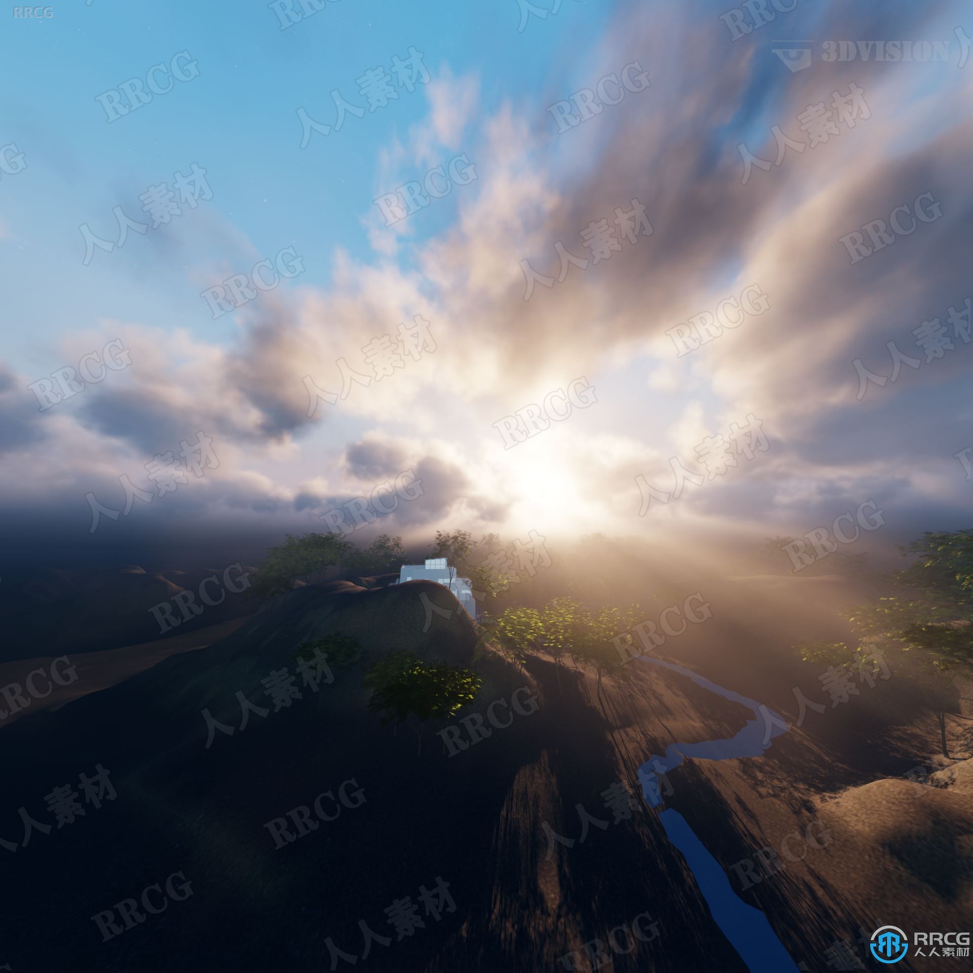 Pure-Sky Pro各种天空场景Blender插件V6.0.84版