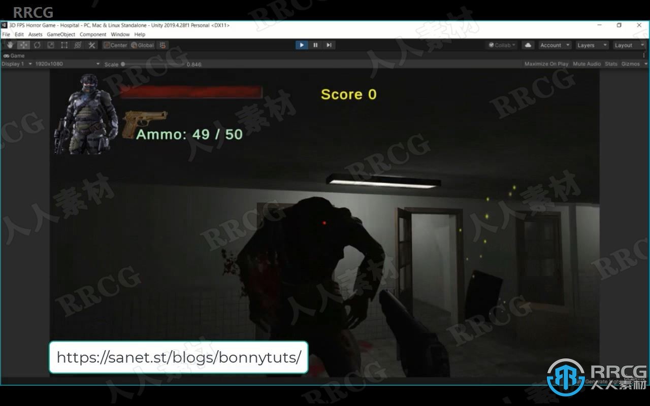 【中文字幕】Unity恐怖僵尸FPS生存游戏制作流程视频教程