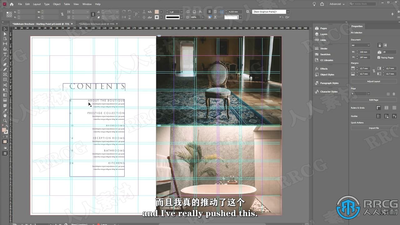 【中文字幕】InDesign创建豪华小册子应用训练视频教程