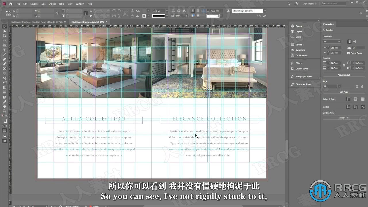 【中文字幕】InDesign创建豪华小册子应用训练视频教程