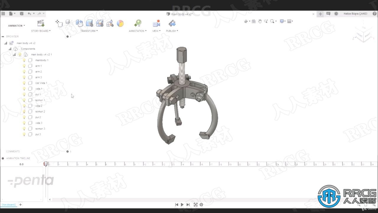 Autodesk Fusion 360 基本建模技术工作流程视频教程