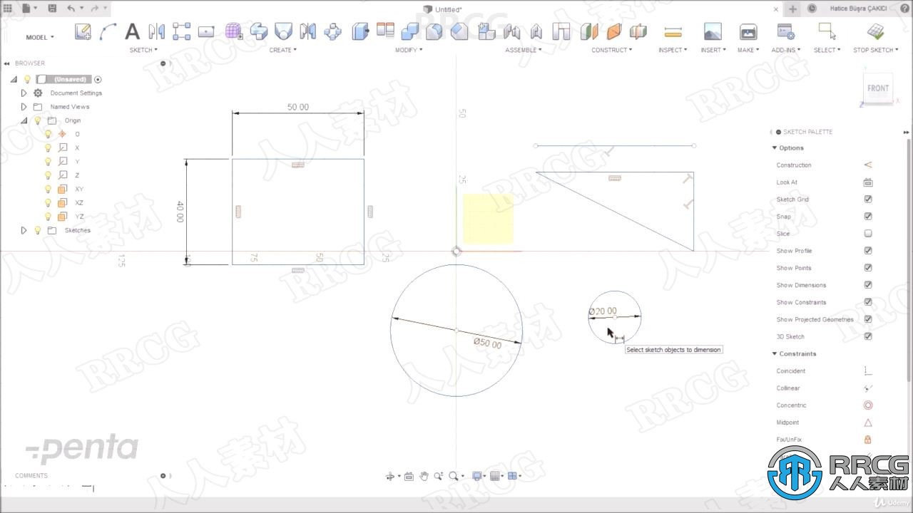 Autodesk Fusion 360 基本建模技术工作流程视频教程