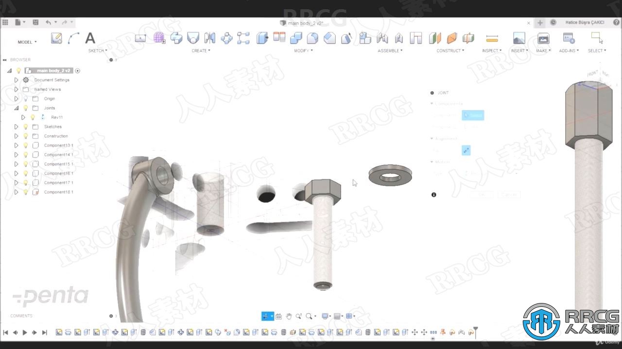 Autodesk Fusion 360 基本建模技术工作流程视频教程