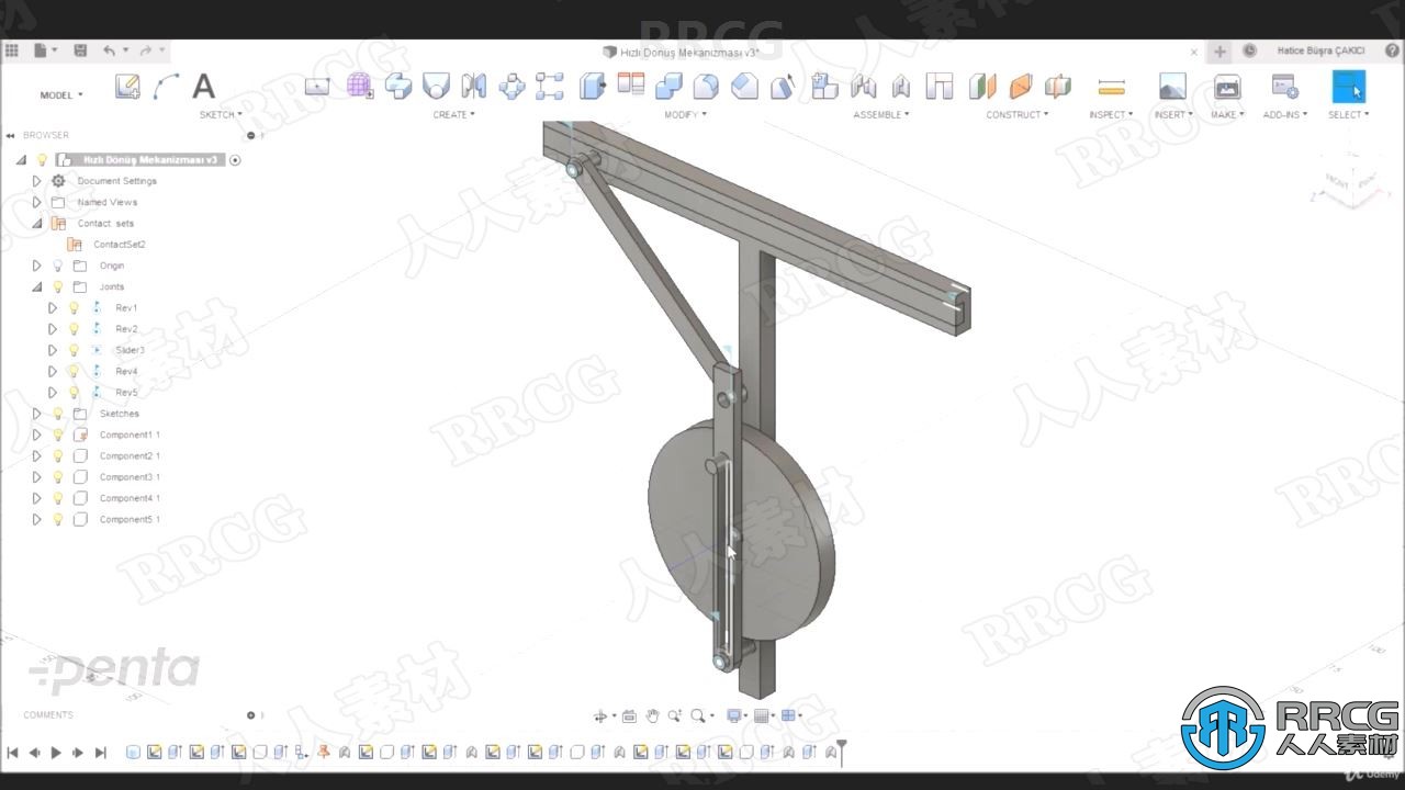 Autodesk Fusion 360 基本建模技术工作流程视频教程