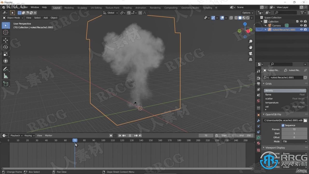 【中文字幕】Blender与Houdini视觉特效FX制作技术训练视频教程