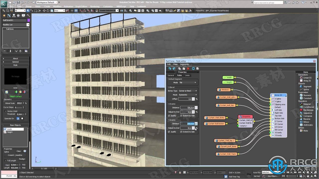 RailClone参数化建模3dsmax 2021插件v3.3.1版