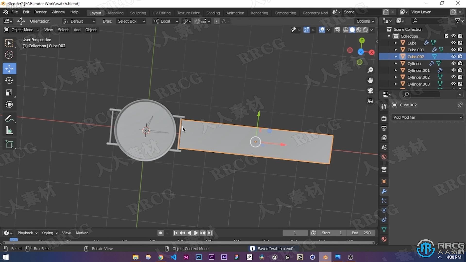 Blender逼真手表实例建模制作视频教程