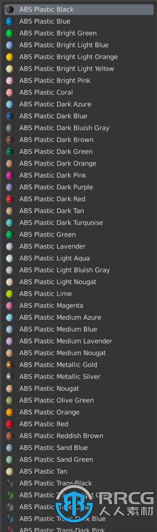 Abs Plastic Lego Materials逼真乐高塑料材质Blender插件V3.0版