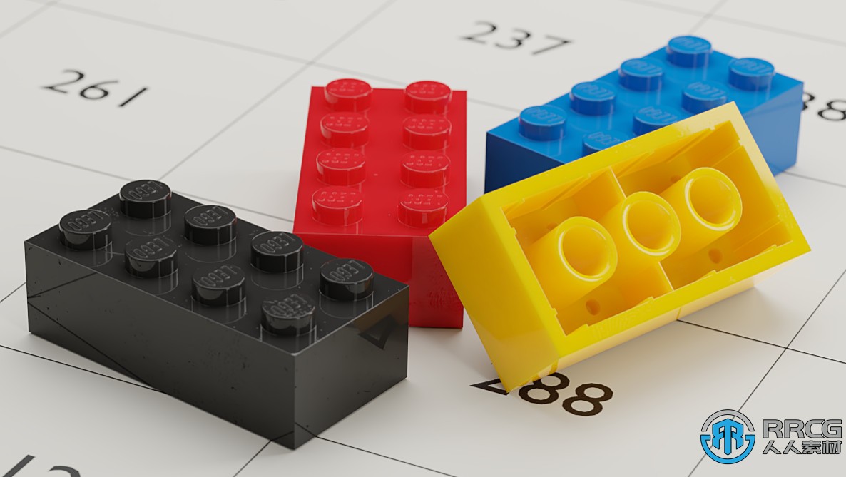 Abs Plastic Lego Materials逼真乐高塑料材质Blender插件V3.0版