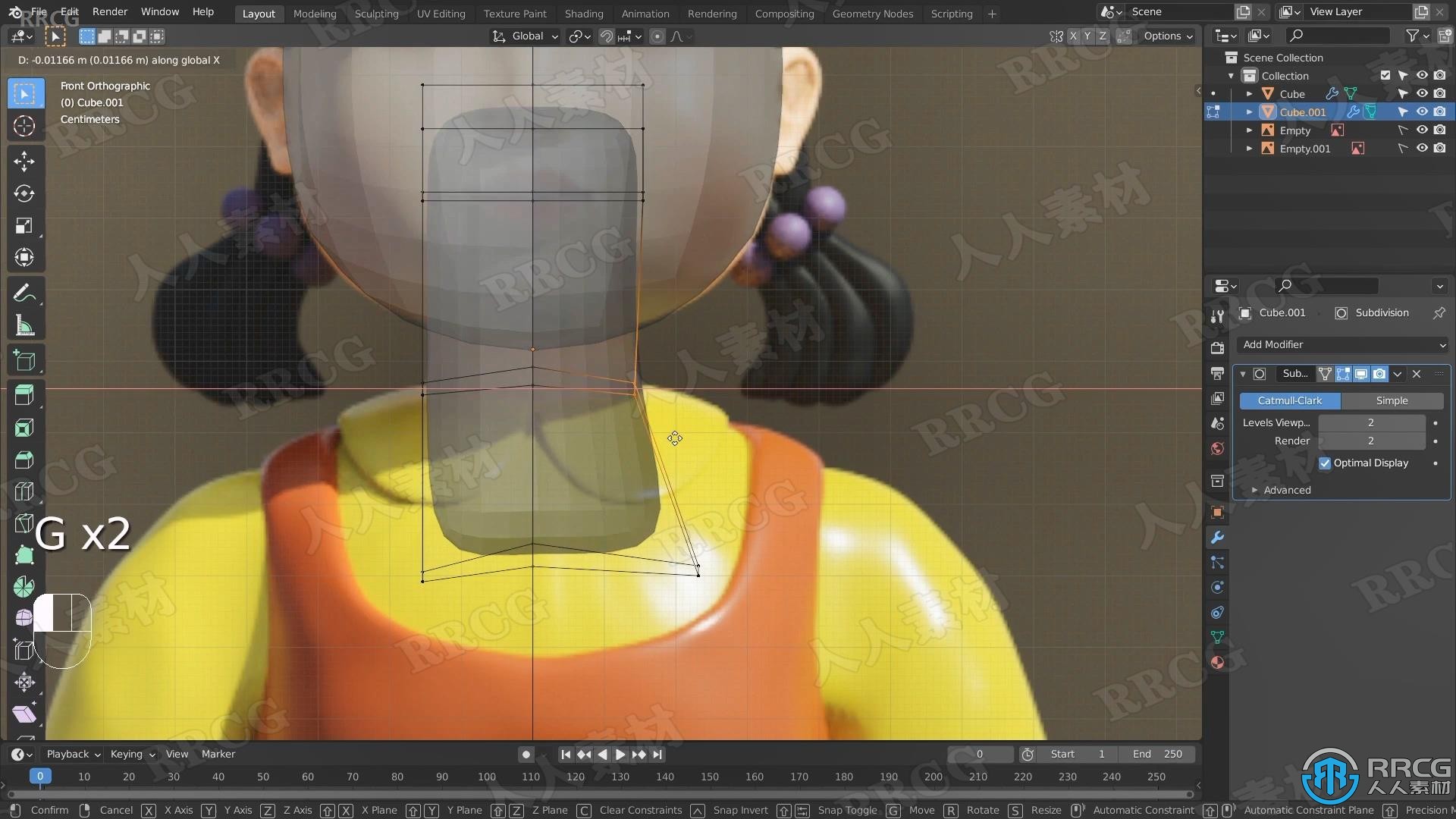 Blender影视《鱿鱼游戏》杀手娃娃模型实例制作视频教程