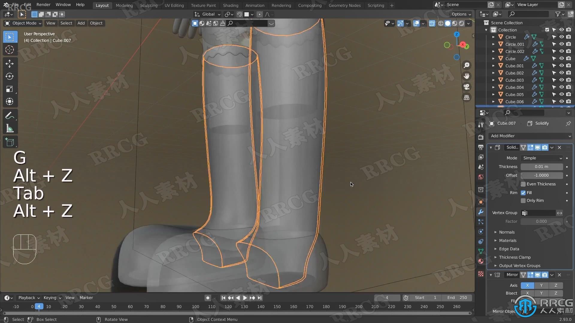 Blender影视《鱿鱼游戏》杀手娃娃模型实例制作视频教程