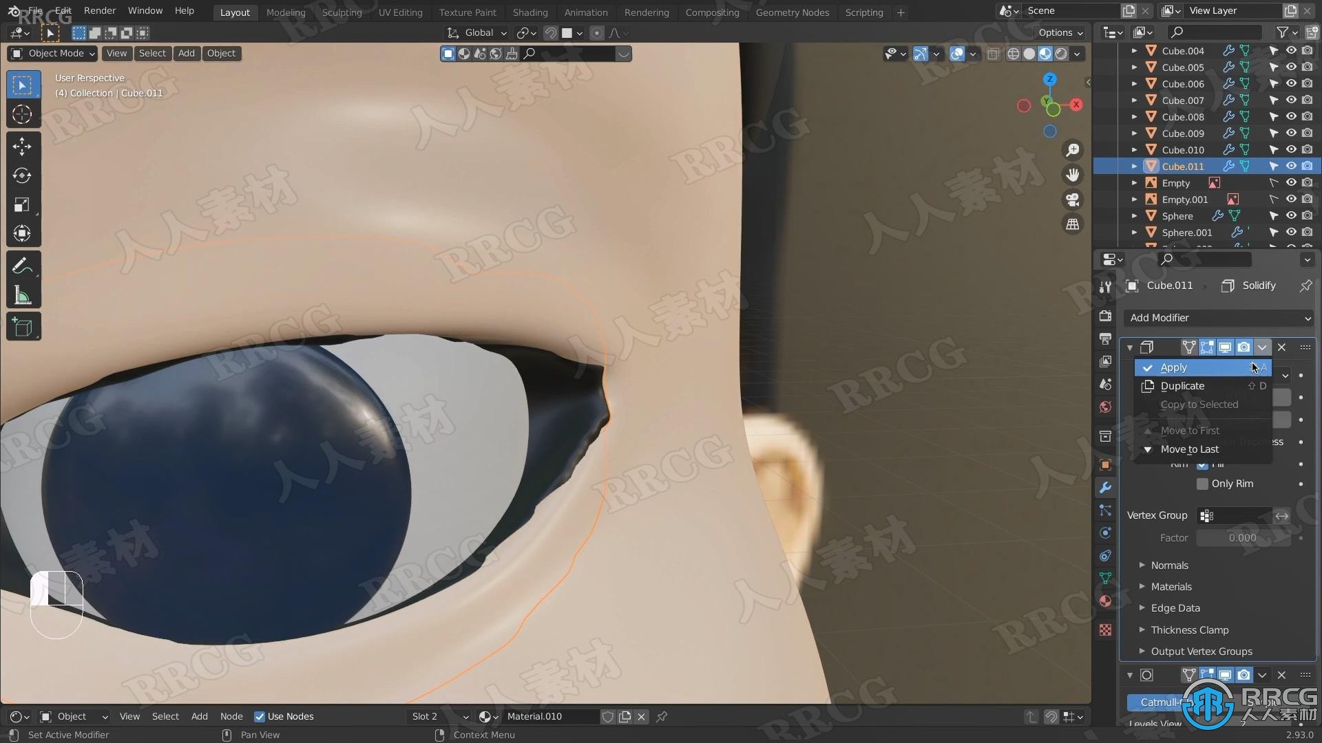 Blender影视《鱿鱼游戏》杀手娃娃模型实例制作视频教程