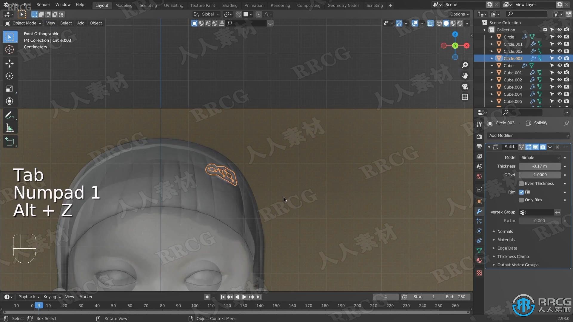 Blender影视《鱿鱼游戏》杀手娃娃模型实例制作视频教程