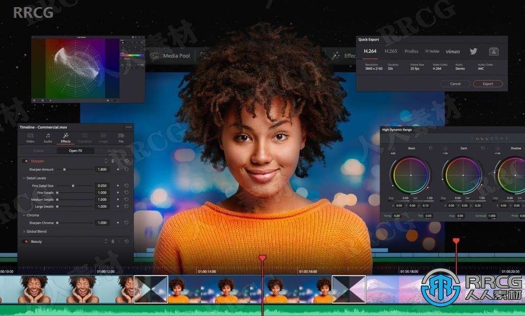 DaVinci Resolve Studio达芬奇影视调色软件V17.4.0.0012版