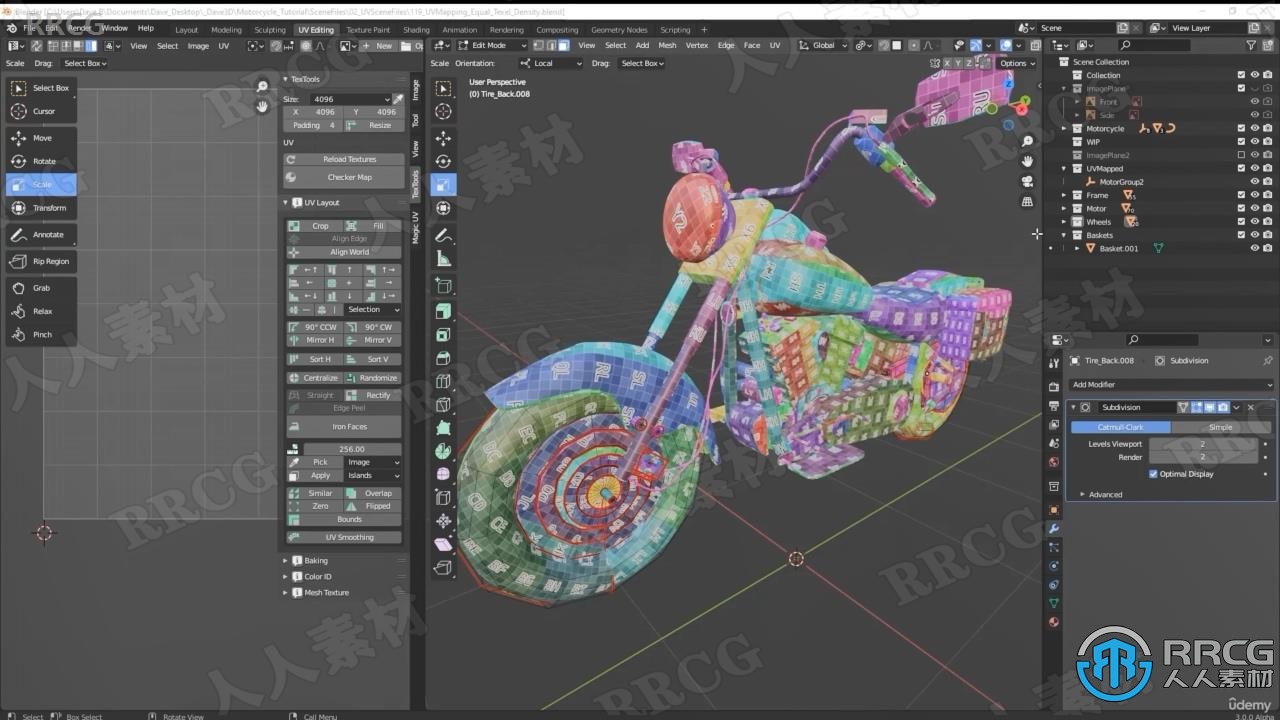 Blender摩托车建模材质和渲染制作全流程视频教程