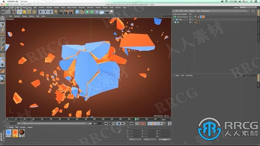 C4D中Voronoi断裂技术训练视频教程