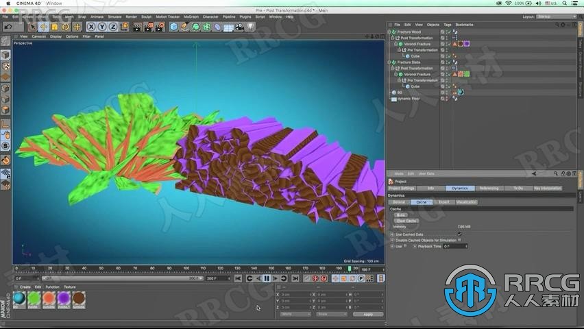 C4D中Voronoi断裂技术训练视频教程