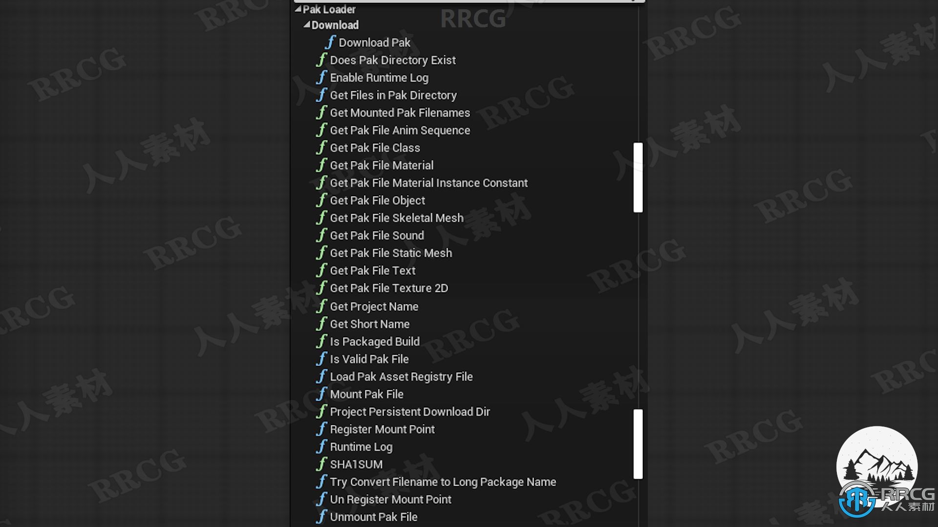 运输构建中加载函数插件Unreal Engine游戏素材资源