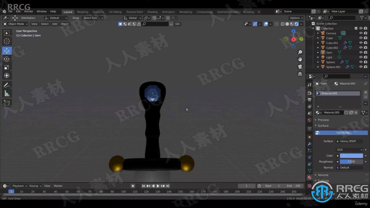 【中文字幕】Blender游戏魔剑设计实例制作视频教程