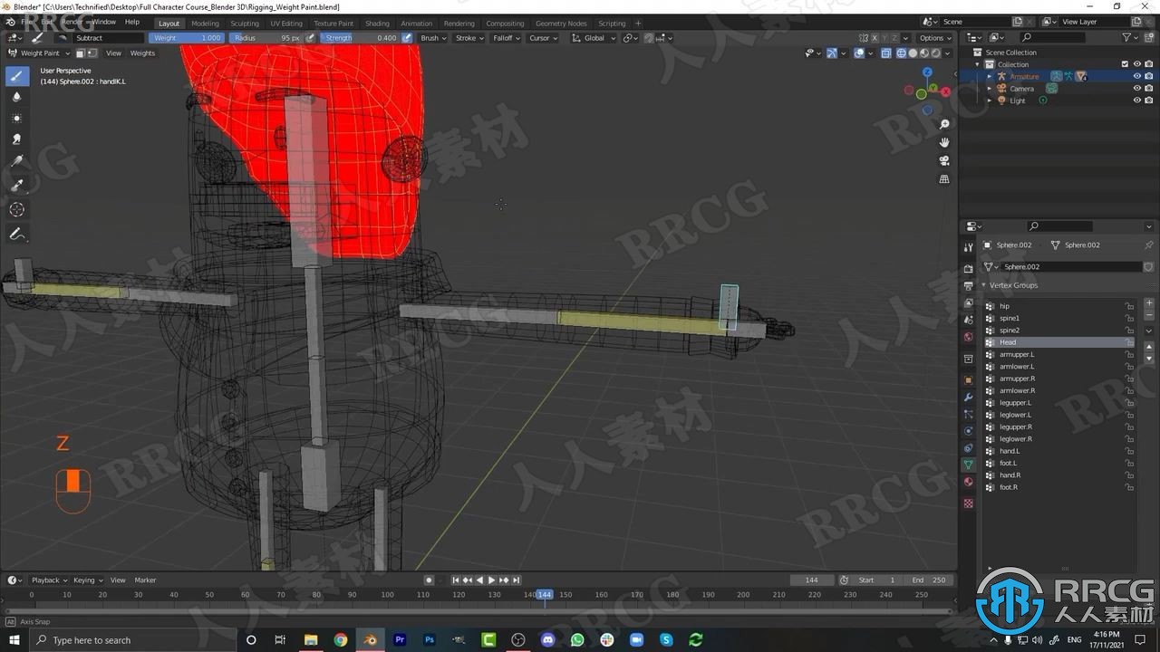 【中文字幕】Blender 3D角色建模绑定制作全流程视频教程