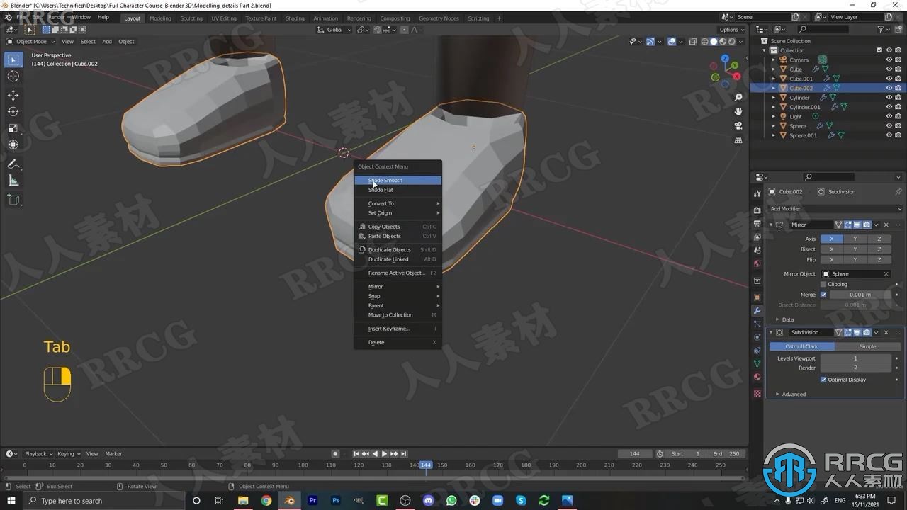 【中文字幕】Blender 3D角色建模绑定制作全流程视频教程