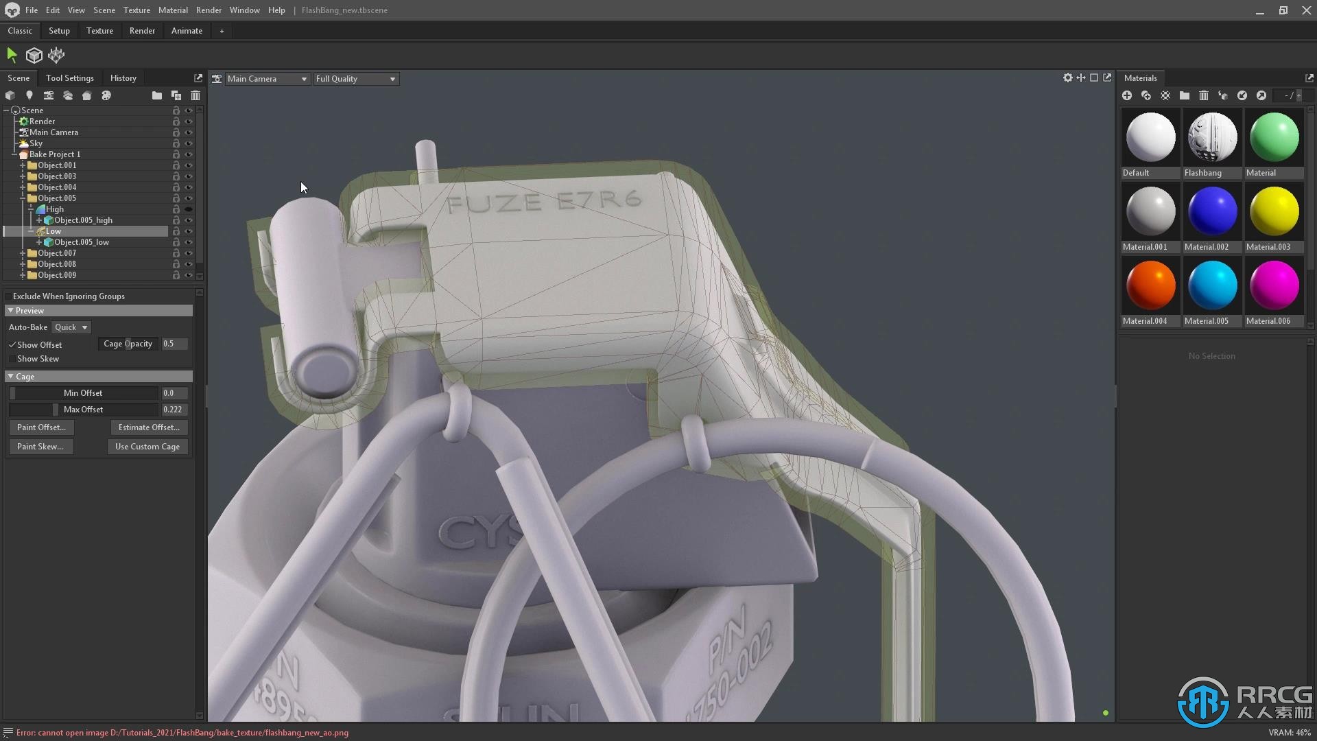 Blender游戏闪光弹实例制作训练视频教程