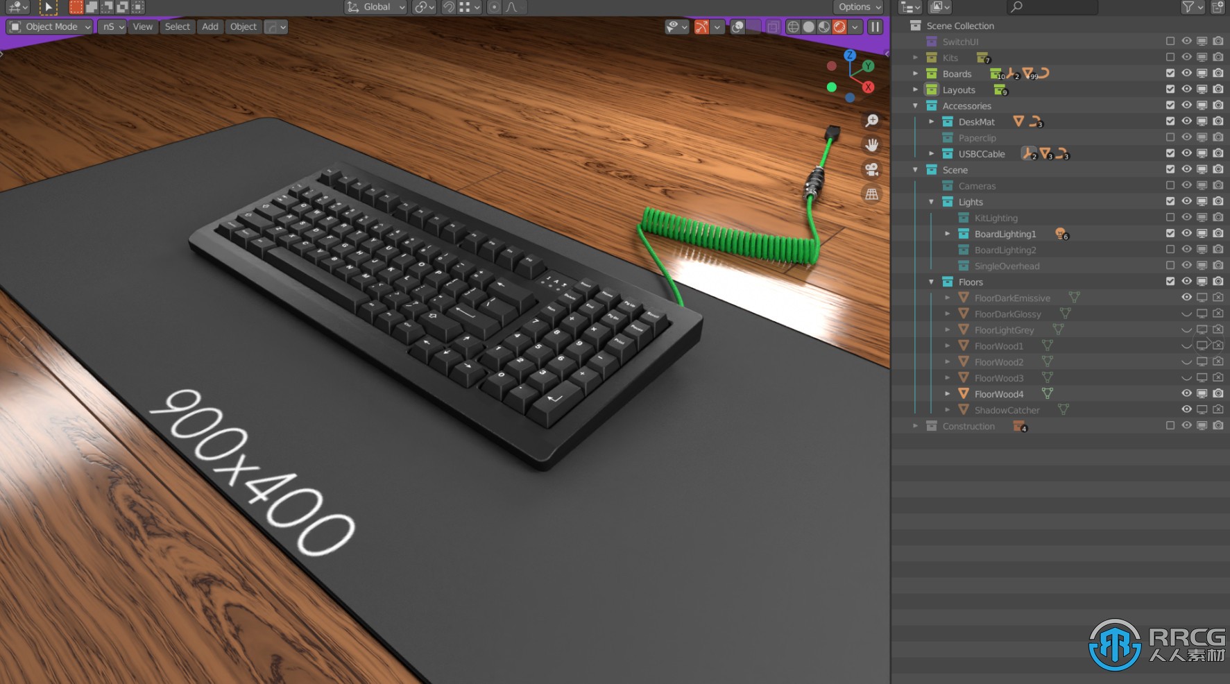 Keyboard Render Kit键盘渲染套件Blender插件V2版