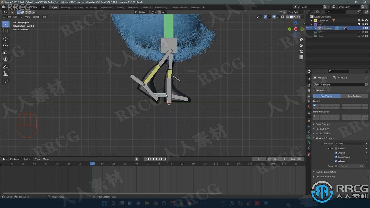 Blender 3.0三维角色动画实例制作训练视频教程