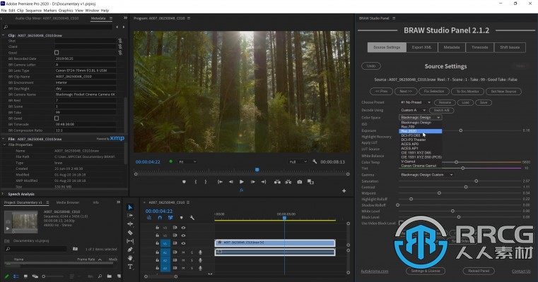 BRAW Studio Blackmagic RAW素材导入插件V2.5.0版