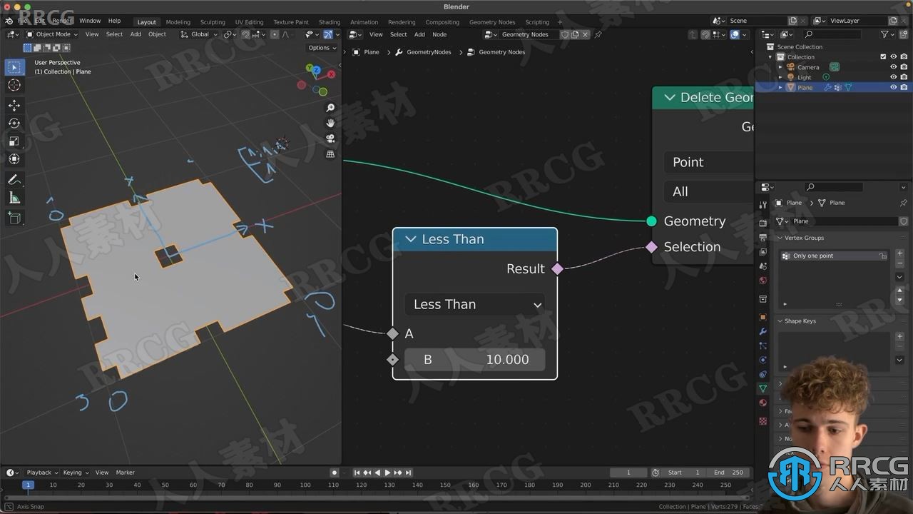 Blender几何节点树莓建模实例制作视频教程