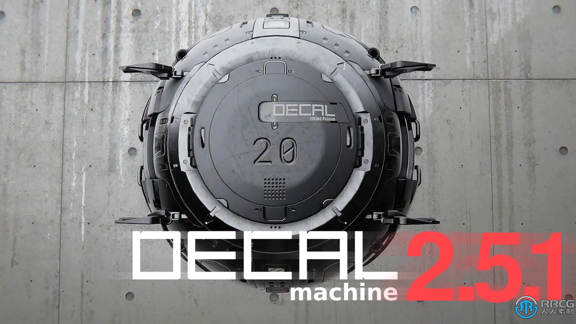 Decalmachine硬表面纹理贴图Blender插件V2.5.1版